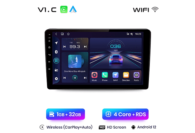 RD014 Android Citroen Peugeot berlingo B9 Peugeot Partner 2008-2019 1GB a 8GB RAM e 16GB a 128GB ROM com ou sem Carplay