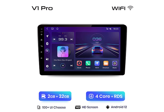RD014 Android Citroen Peugeot berlingo B9 Peugeot Partner 2008-2019 1GB a 8GB RAM e 16GB a 128GB ROM com ou sem Carplay