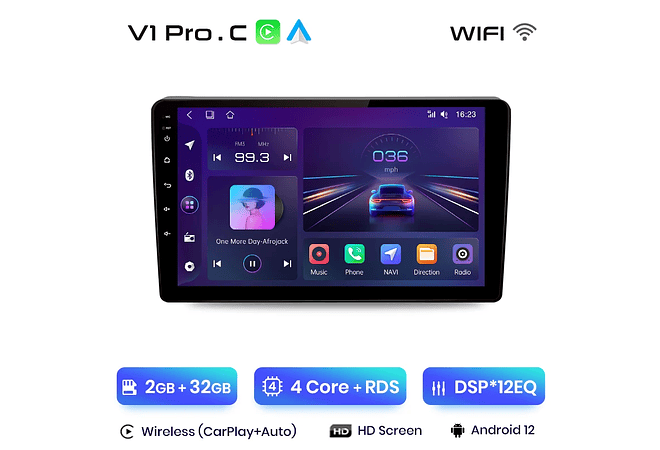 RD014 Android Citroen Peugeot berlingo B9 Peugeot Partner 2008-2019 1GB a 8GB RAM e 16GB a 128GB ROM com ou sem Carplay