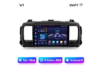 RD015 Android Peugeot expert 3 citroen jumpy 3 espaçador 2016-2021 1GB a 8GB RAM e 16GB a 128GB ROM com ou sem Carplay