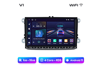 RD016 Android Volkswagen volkswagen seat leon passat b6 b7 cc skoda octavia polo golf 5 6 touran tiguan 1GB a 8GB RAM e 16GB a 128GB ROM com ou sem Carplay