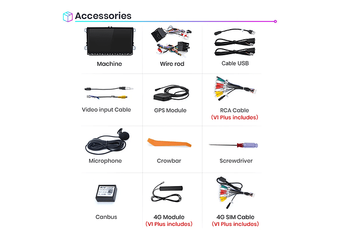 RD016 Android Volkswagen volkswagen seat leon passat b6 b7 cc skoda octavia polo golf 5 6 touran tiguan 1GB a 8GB RAM e 16GB a 128GB ROM com ou sem Carplay