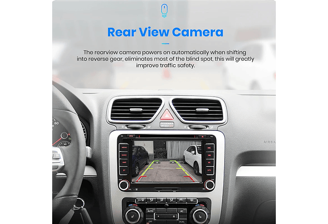 RD018 Android Volkswagen golf passat b7 b6 skoda assento octavia polo tiguan 1GB a 8GB RAM e 16GB a 128GB ROM com ou sem Carplay