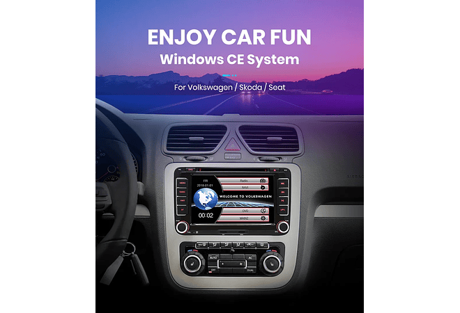 RD018 Android Volkswagen golf passat b7 b6 skoda assento octavia polo tiguan 1GB a 8GB RAM e 16GB a 128GB ROM com ou sem Carplay