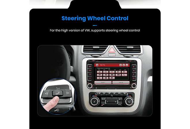 RD018 Android Volkswagen golf passat b7 b6 skoda assento octavia polo tiguan 1GB a 8GB RAM e 16GB a 128GB ROM com ou sem Carplay