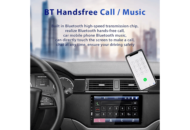 RD017 Auto rádio 1 din universal 9 polegadas com carplay e android auto 