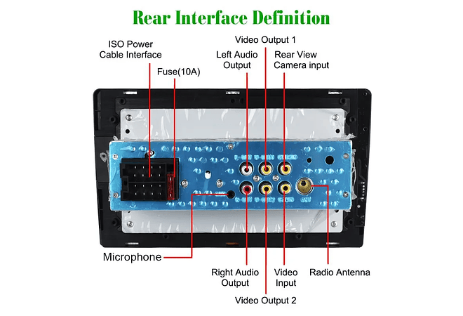 RD017 Auto rádio 1 din universal 9 polegadas com carplay e android auto 