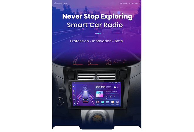 RD021 Android Toyota yaris 2005-2012 1GB a 8GB RAM e 16GB a 128GB ROM com ou sem Carplay