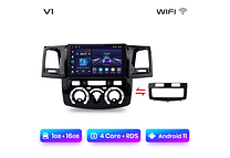 RD023 Android Toyota fortuner hilux revo vigo 2007-2015 1GB a 8GB RAM e 16GB a 128GB ROM com ou sem Carplay