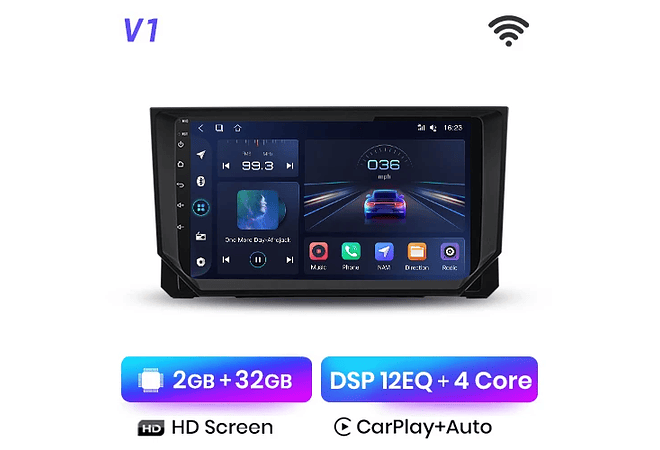 RD025 Android Seat IBIZA 2017-2020 1GB a 8GB RAM e 16GB a 128GB ROM com ou sem Carplay