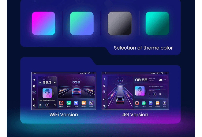 RD025 Android Seat IBIZA 2017-2020 1GB a 8GB RAM e 16GB a 128GB ROM com ou sem Carplay