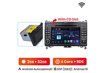 RD027 Android Mercedes b200 a b classe w169 w245 viano vito w639 sprinter w906 1GB a 8GB RAM e 16GB a 128GB ROM com ou sem Carplay