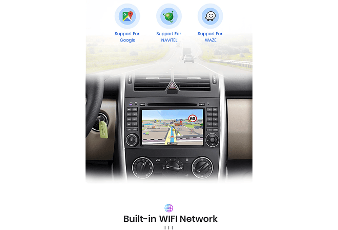 RD027 Android Mercedes b200 a b classe w169 w245 viano vito w639 sprinter w906 1GB a 8GB RAM e 16GB a 128GB ROM com ou sem Carplay