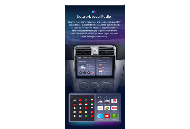 RD024 Android Subaru forester sg 2002-2008 1GB a 8GB RAM e 16GB a 128GB ROM com ou sem Carplay