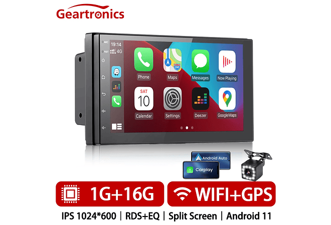 RD027 Auto rádio 1 din universal 7 polegadas 1gb ram 16gb rom