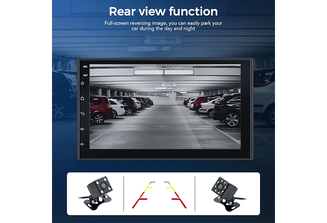 RD027 Auto rádio 1 din universal 7 polegadas 1gb ram 16gb rom
