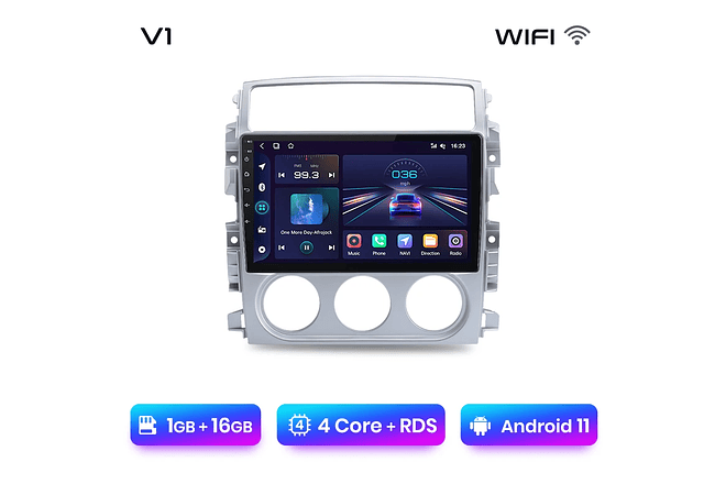 RD035 Android Suzuki liana 2004-2013 1GB a 8GB RAM e 16GB a 128GB ROM com ou sem Carplay