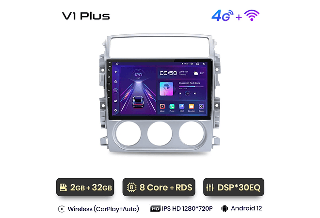 RD035 Android Suzuki liana 2004-2013 1GB a 8GB RAM e 16GB a 128GB ROM com ou sem Carplay