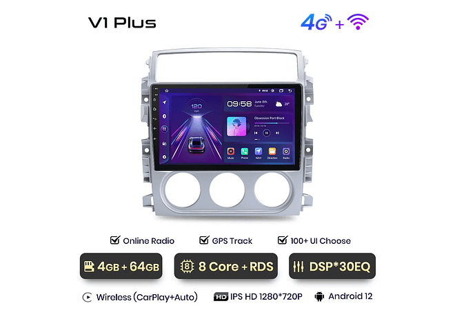 RD035 Android Suzuki liana 2004-2013 1GB a 8GB RAM e 16GB a 128GB ROM com ou sem Carplay