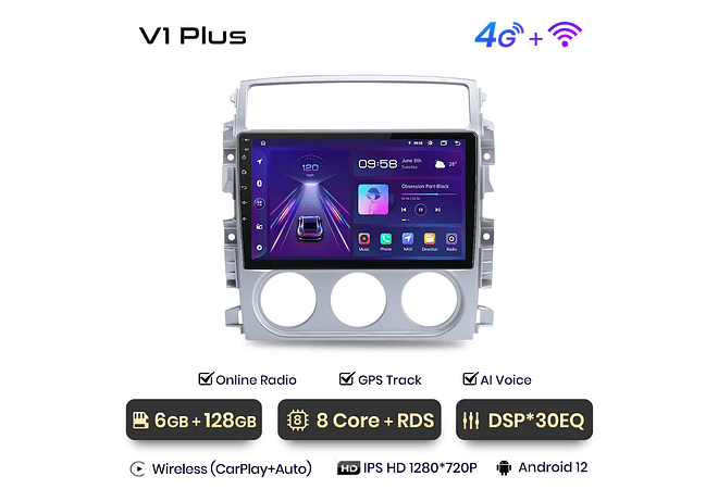 RD035 Android Suzuki liana 2004-2013 1GB a 8GB RAM e 16GB a 128GB ROM com ou sem Carplay