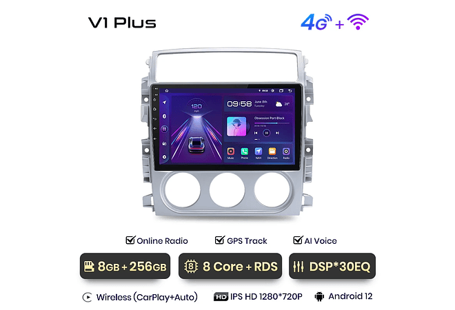 RD035 Android Suzuki liana 2004-2013 1GB a 8GB RAM e 16GB a 128GB ROM com ou sem Carplay