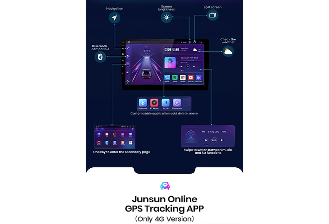 RD035 Android Suzuki liana 2004-2013 1GB a 8GB RAM e 16GB a 128GB ROM com ou sem Carplay