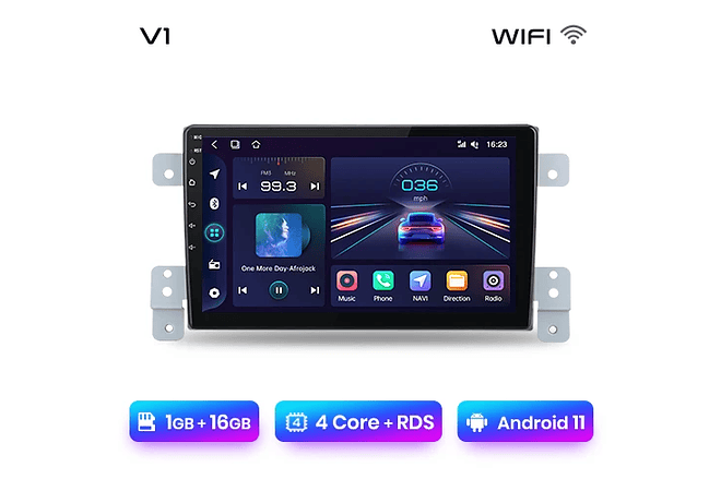 RD036 Android Suzuki grand vitara 3 2005-2015 1GB a 8GB RAM e 16GB a 128GB ROM com ou sem Carplay