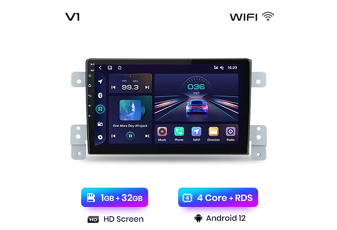 RD036 Android Suzuki grand vitara 3 2005-2015 1GB a 8GB RAM e 16GB a 128GB ROM com ou sem Carplay