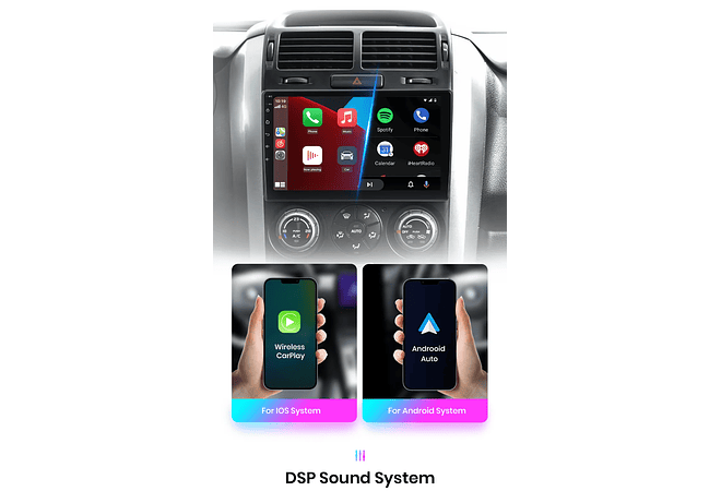 RD036 Android Suzuki grand vitara 3 2005-2015 1GB a 8GB RAM e 16GB a 128GB ROM com ou sem Carplay