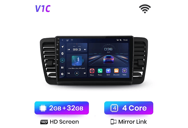 RD041 Android Subaru outback 3 legado 4 2003-2009 1GB a 8GB RAM e 16GB a 128GB ROM com ou sem Carplay