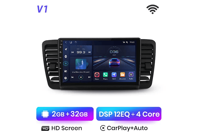 RD041 Android Subaru outback 3 legado 4 2003-2009 1GB a 8GB RAM e 16GB a 128GB ROM com ou sem Carplay