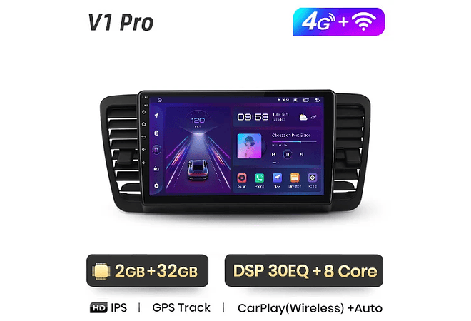 RD041 Android Subaru outback 3 legado 4 2003-2009 1GB a 8GB RAM e 16GB a 128GB ROM com ou sem Carplay