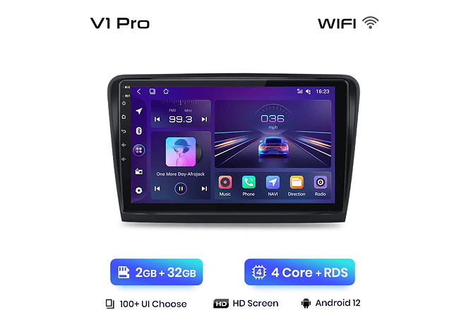 RD045 Android Skoda superb 2008-2015 1GB a 8GB RAM e 16GB a 128GB ROM com ou sem Carplay