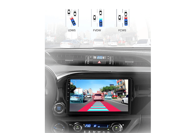 RD047 Android Toyota hilux captador an120 2015-2020 1GB a 8GB RAM e 16GB a 128GB ROM com ou sem Carplay