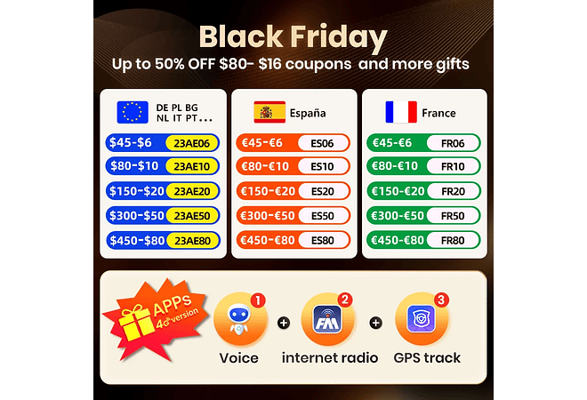 RD050 Android Skoda Fabia 2 2007-2014 1GB a 8GB RAM e 16GB a 128GB ROM com ou sem Carplay