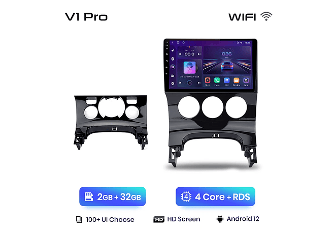 RD052 Android Peugeot 3008 2009-2015 1GB a 8GB RAM e 16GB a 128GB ROM com ou sem Carplay