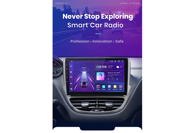 RD056 Android Peugeot 2008208 2012-2018 1GB a 8GB RAM e 16GB a 128GB ROM com ou sem Carplay