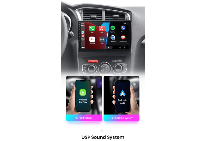 RD057 Android Citroen c4 2 b7 2013-2016 1GB a 8GB RAM e 16GB a 128GB ROM com ou sem Carplay