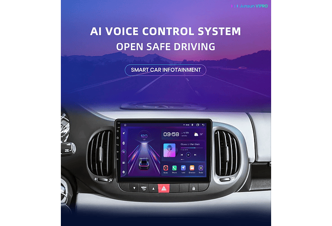 RD063 Android Fiat 500I 2012-2017 1GB a 8GB RAM e 16GB a 128GB ROM com ou sem Carplay