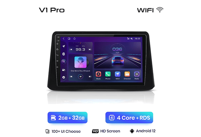 RD065 Android Opel MOKKA 2012-2016 1GB a 8GB RAM e 16GB a 128GB ROM com ou sem Carplay