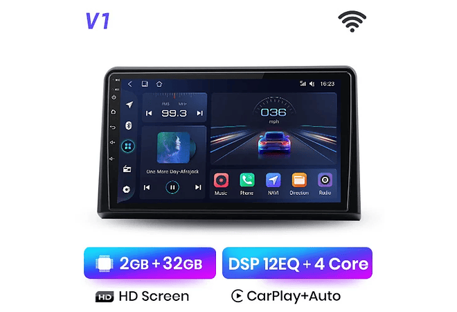 RD066 Android Hyundai SONATA 2017-2019 1GB a 8GB RAM e 16GB a 128GB ROM com ou sem Carplay