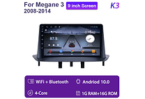 RD068 Android Renault megane 3 2008-2014 1GB a 8GB RAM e 16GB a 128GB ROM com ou sem Carplay