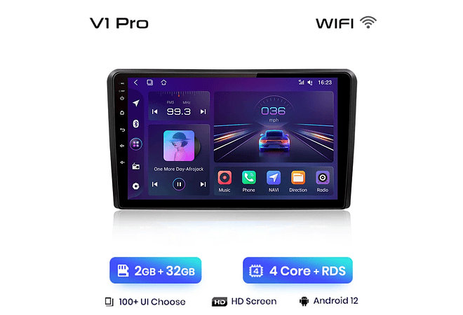 RD073 Android Audi a3 8p 2003-2013 1GB a 8GB RAM e 16GB a 128GB ROM com ou sem Carplay