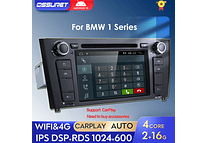 RD077 Android BMW Serie 1 e87 e88 e82 e81 2004-2011 1GB a 8GB RAM e 16GB a 128GB ROM com ou sem Carplay