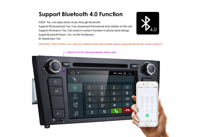 RD077 Android BMW Serie 1 e87 e88 e82 e81 2004-2011 1GB a 8GB RAM e 16GB a 128GB ROM com ou sem Carplay