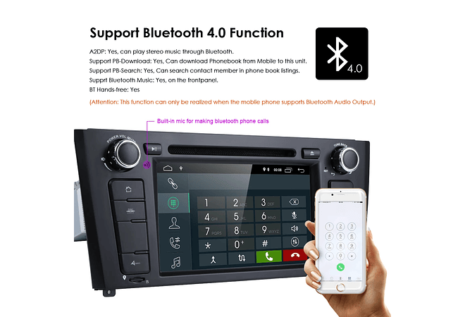 RD077 Android BMW Serie 1 e87 e88 e82 e81 2004-2011 1GB a 8GB RAM e 16GB a 128GB ROM com ou sem Carplay