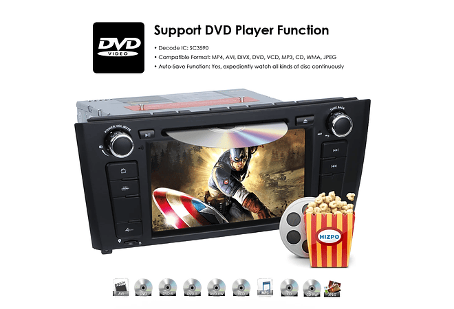 RD077 Android BMW Serie 1 e87 e88 e82 e81 2004-2011 1GB a 8GB RAM e 16GB a 128GB ROM com ou sem Carplay