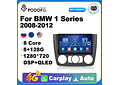 RD079 Android bmw bmw série 1 2008-2012 1GB a 8GB RAM e 16GB a 128GB ROM com ou sem Carplay