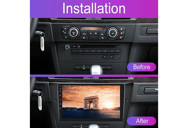 RD080 Android bmw e90 e92 e93 2005-2012 1GB a 8GB RAM e 16GB a 128GB ROM com ou sem Carplay