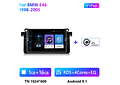 RD081 Android bmw e46 m3 318/320/325/330/335 1998-2005 1GB a 8GB RAM e 16GB a 128GB ROM com ou sem Carplay